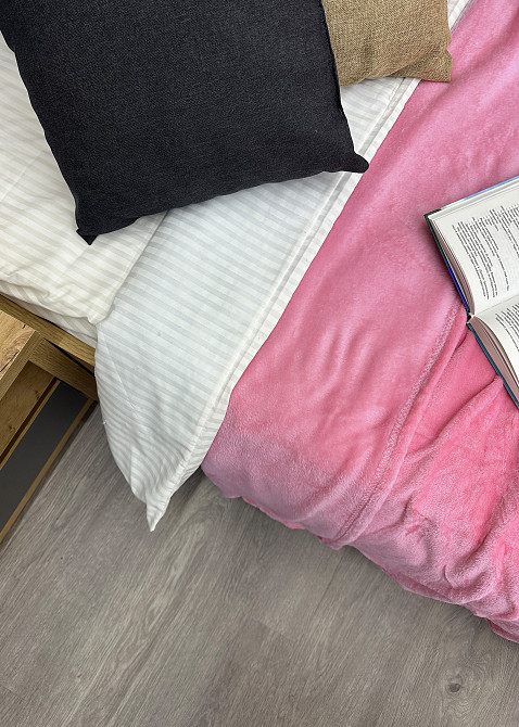 Плед класичний 200х220 см (+-5см) Рожевий (87-048) Київ - фото 6