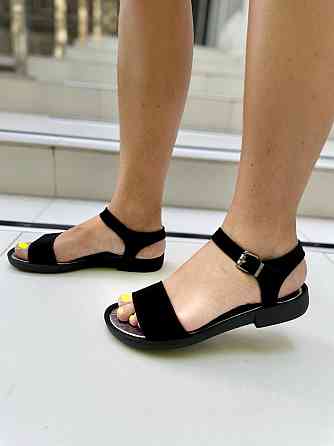 LaDi Босоніжки жіночі LaDi Ника чорні (літо, замша натуральна) (3386) Коломыя