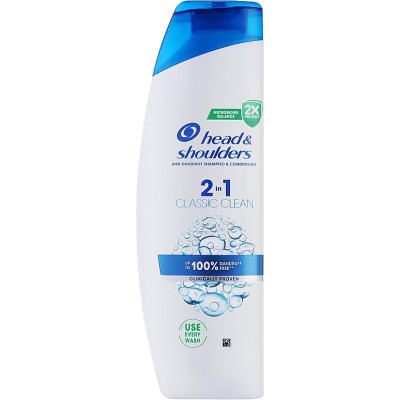Шампунь Head & Shoulders 2 в 1 Против перхоти Основной уход 330 мл (8700216157919) Винница - изображение 1