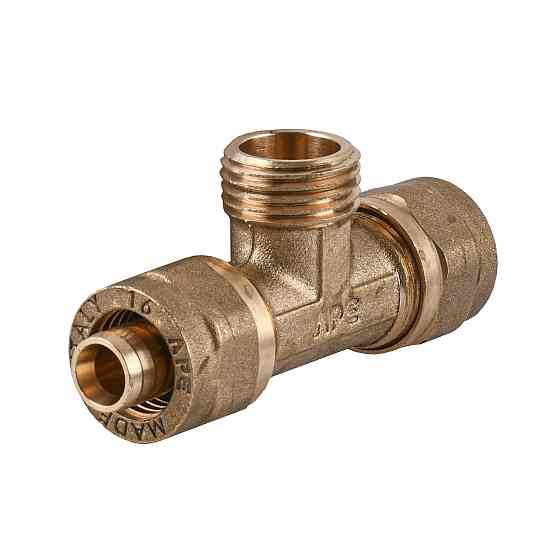 Тройник с наружной резьбой APE ITALY 733 L 16x1/2″x16 (000000860) Киев