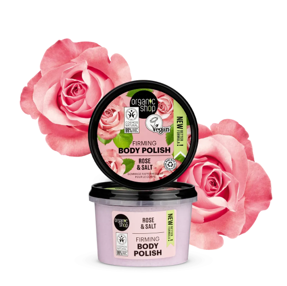 Пілінг для тіла Зміцнюючий Троянда Organic Shop 250 мл Вінниця