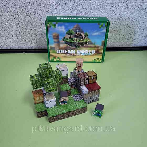 Конструктор магнітний майнкрафт 49 кубики магнітні блоки Dream World LZCK 028 Хмельницький