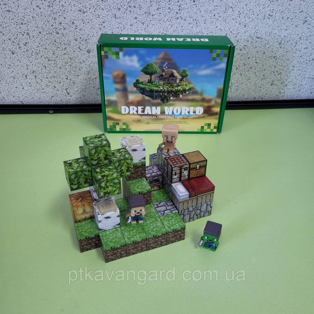 Конструктор магнітний майнкрафт 49 кубики магнітні блоки Dream World LZCK 028 Хмельницький - фото 4