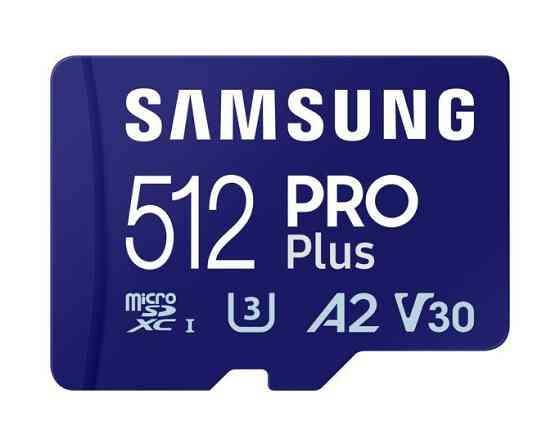 Картка пам'яті MicroSDXC 512 GB UHS-I/U3 Class 10 Samsung Pro Plus R180/W130MB/s + SD-адаптер (MB-MD512SB/WW) ( 12093 ) Харьков