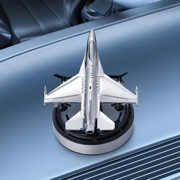 Ароматизатор для автомобіля Винищувач B2 f16 на сонячній батареї Сріблястий Вінниця - фото 5