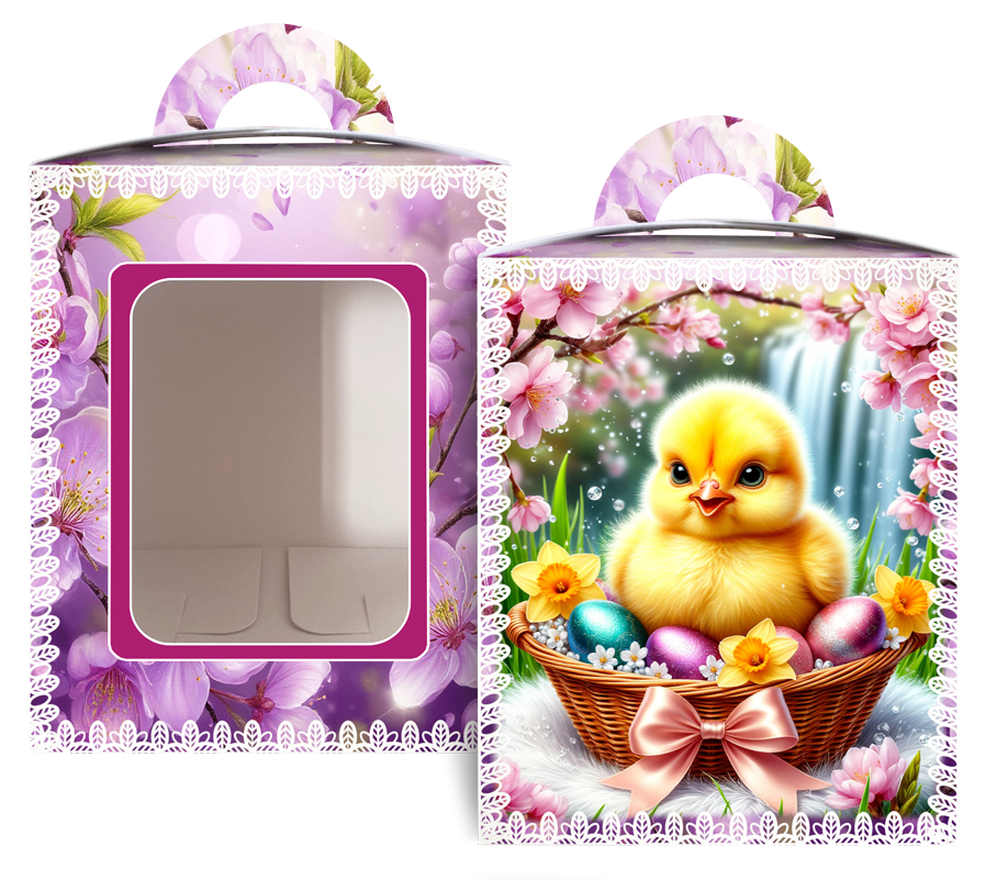 Коробка під великодня Великодня 14 см * 14 см*18,7 см (400 гм) No2 (1 шт.) Харків - фото 5