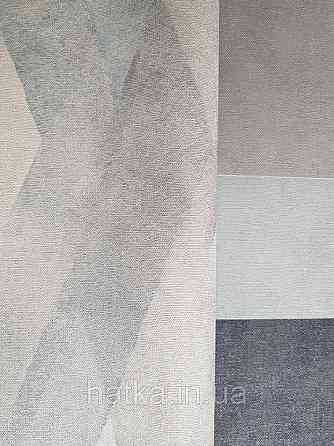 Шпалери вінілові на флізелін Marburg Shades смуги зигзаг розмиті з ефектом старіння чорні сині бузкові Київ