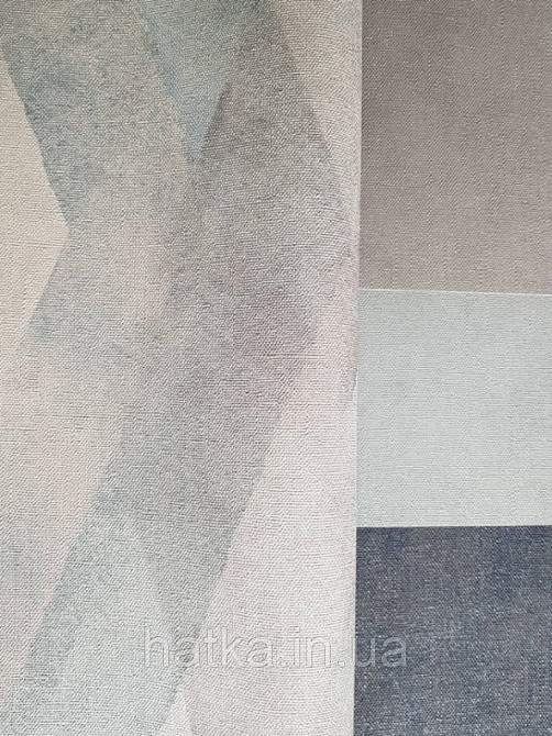 Шпалери вінілові на флізелін Marburg Shades смуги зигзаг розмиті з ефектом старіння чорні сині бузкові Київ - фото 3