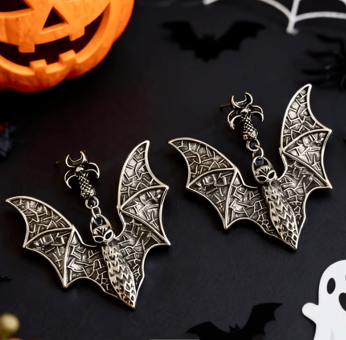 Сережки Кажани суцільнометалеві 4х4 см Пара Київ - фото 6