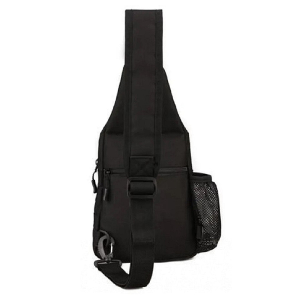 Сумка тактична плечова 40х20 см чорна Київ - фото 2