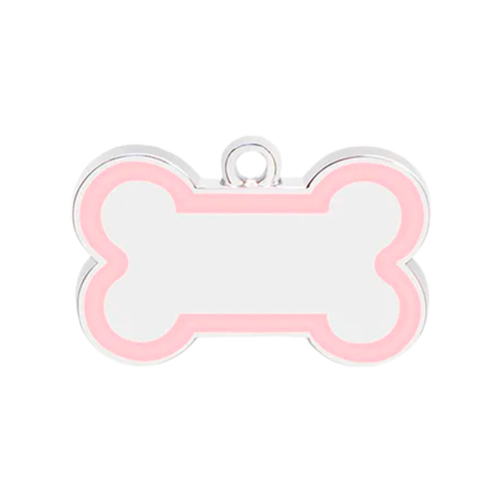 Адресник для собаки Bone 46х30мм Рожевий Київ - фото 1