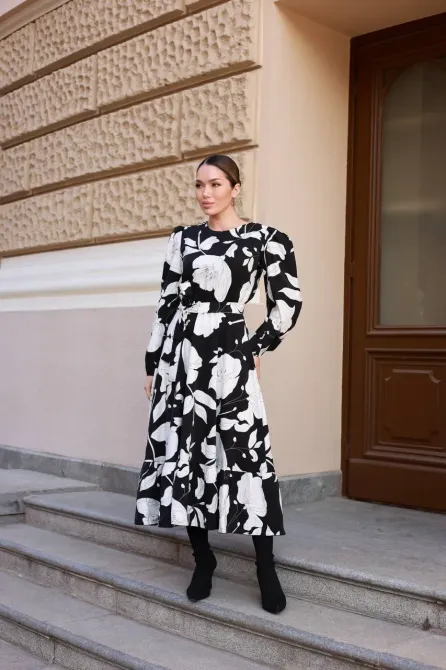 Трендова сукня міді з льону жатка Одеса - фото 6