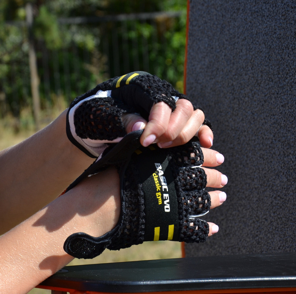Рукавички для фітнесу Power System PS-2100 Basic EVO Black/Yellow Line XL Луцьк - фото 6