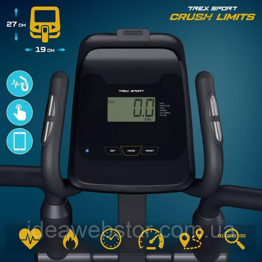 Орбітрек магнітний Trex Sport TX-650CT Krad еліптичний тренажер для дому 130 кг Bluetooth Kinomap Київ - фото 6