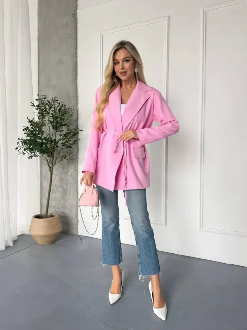 Женский пиджак с поясом - универсальная вещь для базового гардероба Одесса - изображение 3