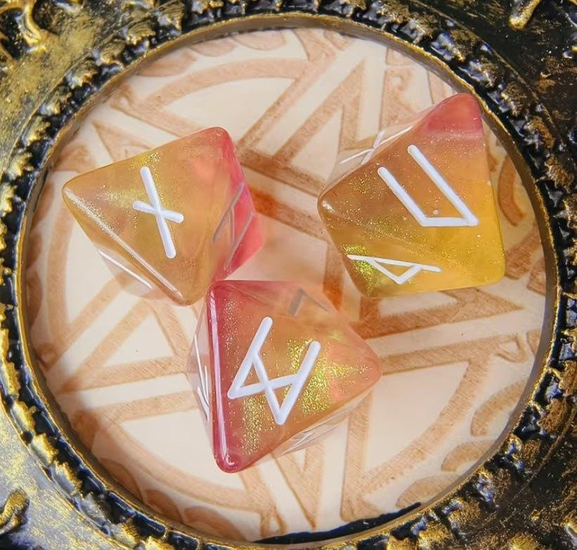 Набор рун для гадания 3 шт, руны из смолы 16 мм Киев - изображение 3