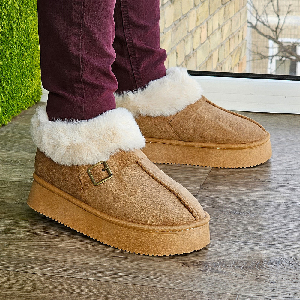 Зимові жіночі Уги Руді Чобітки з Хутром Теплі Коричневі (розміри: 36,37,38,39,40,41) Дніпро - фото 8