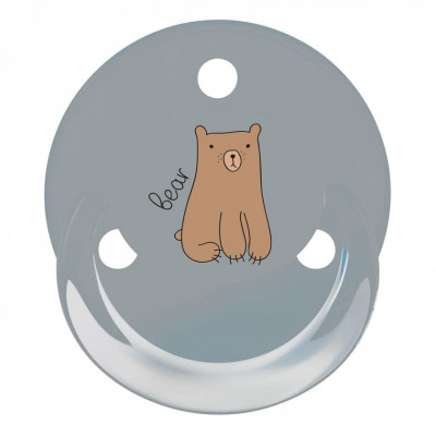 Пустышка Baby-Nova Penguin&Bear Uni 0-24 мес., голубая/серая, 2 шт. (3962098) Винница - изображение 3