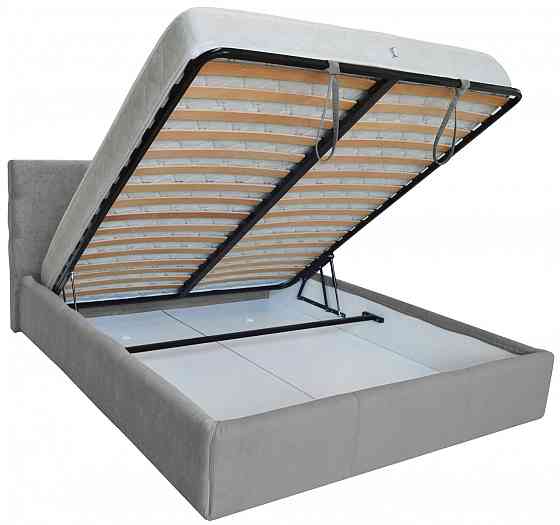 Кровать Двуспальная Manchester VIP 180 х 190 см Мисти Grey С дополнительной металлической цельносварной рамой Серый Киев