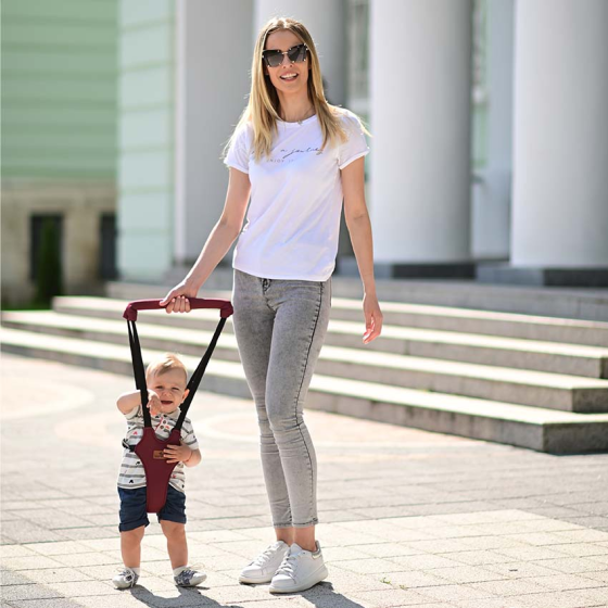 Детские вожжи - ходунки для первых шагов с ручкой Step by Step Lorelli Черный Кривой Рог