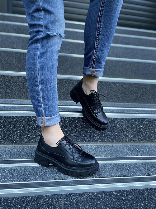 Olli Туфлі жіночі OLLI T-306-Астра чорні (весна-осінь, шкіра натуральна) (4772) Коломия - фото 4