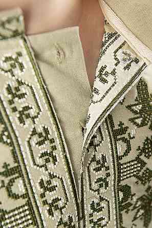 Вишиванка для хлопчиків лляна з довгим рукавом, топ Київ