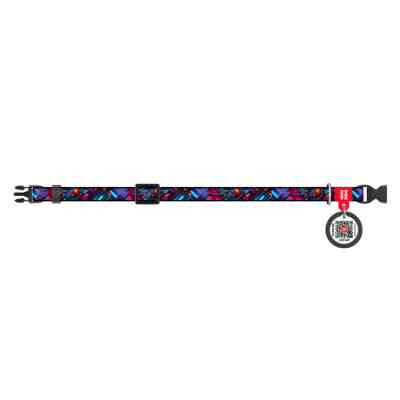 Нашийник для тварин WAUDOG Nylon з QR паспортом "Нескінченні світи" для котів та дрібних порід собак, XS (278-4058) Вінниця