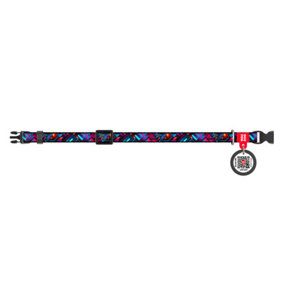 Нашийник для тварин WAUDOG Nylon з QR паспортом "Нескінченні світи" для котів та дрібних порід собак, XS (278-4058) Вінниця - фото 2