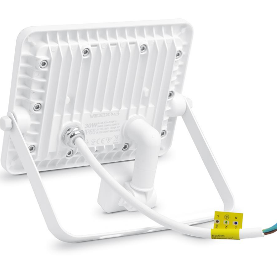 LED Прожектор 30W 5000К 220V з датчиком руху та освітлення білий VL-F2e305W-S Videx Житомир - фото 3