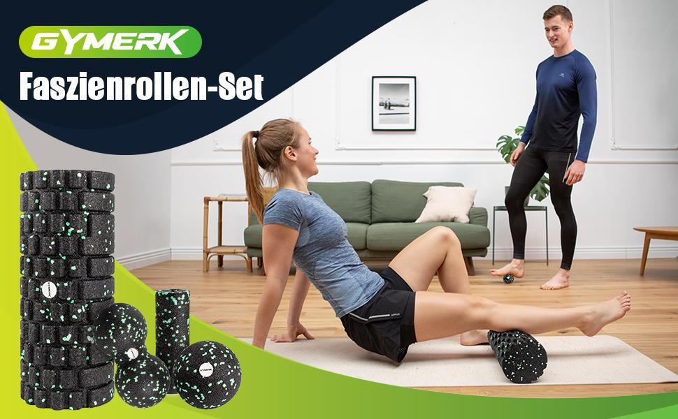Набір ролерів з 3D-текстурою для масажу GYMERK Луцк - изображение 1