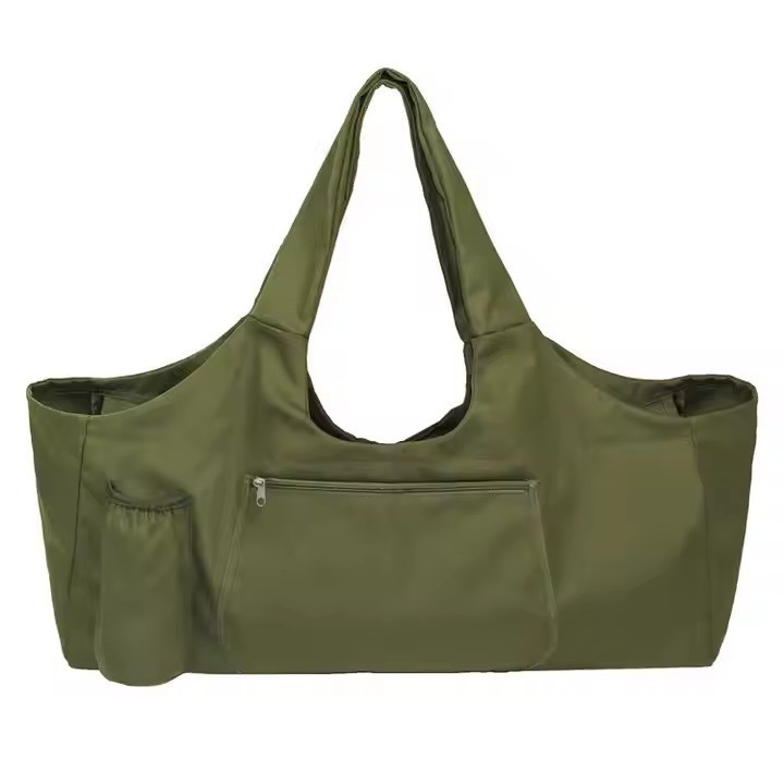 Сумка для йоги спортивная, йога-сумка наплечная для коврика и спортивной формы для тренировок и спорта,зелёная Каменец-Подольский - изображение 2