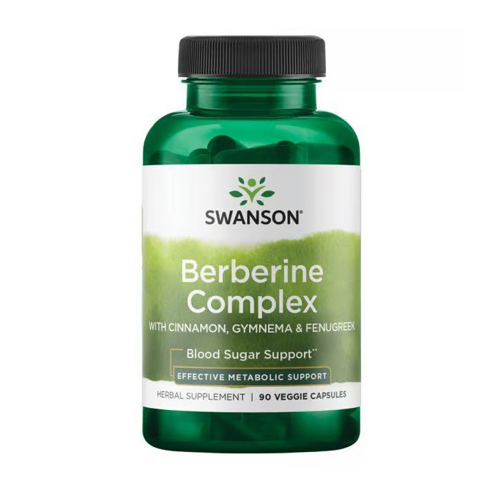 Berberine Complex with Cinnamon Gymnema &amp; Fenugreek - 90 vcaps Луцк - изображение 1