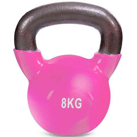 Гиря чавунна 8 кг з вініловим покриттям Zelart-5161-8 Київ