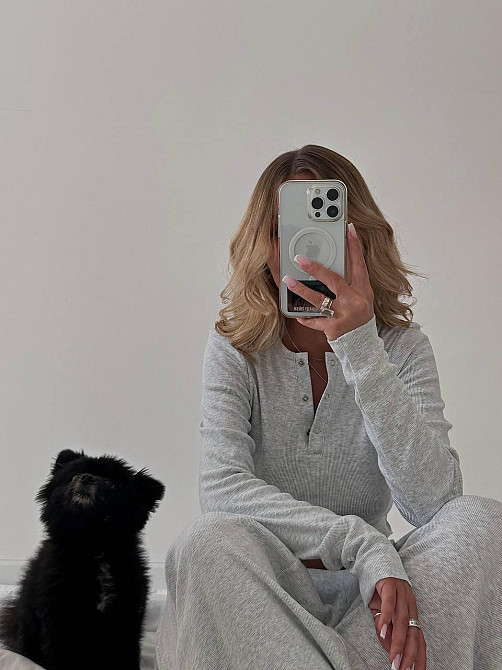 Женский стильный легкий костюм из плотного рубчика Меланж, 42/44 Одесса - изображение 4