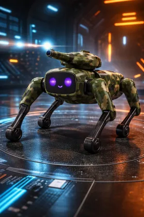 Интерактивный робот-пес, стреляющий шариками орбиз UFT Smart Dog MECH GUARDIAN Коломыя