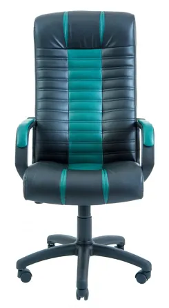 Офісне Крісло Керівника Richman Atlant Skaden Підлокітник Річ Пластік М2 AnyFix Чорно-зелений Київ