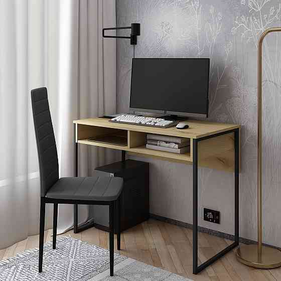 Стол письменный с полкой Doros Барт 100х55х78,1 см Дуб евок (DRS-011427) Львов