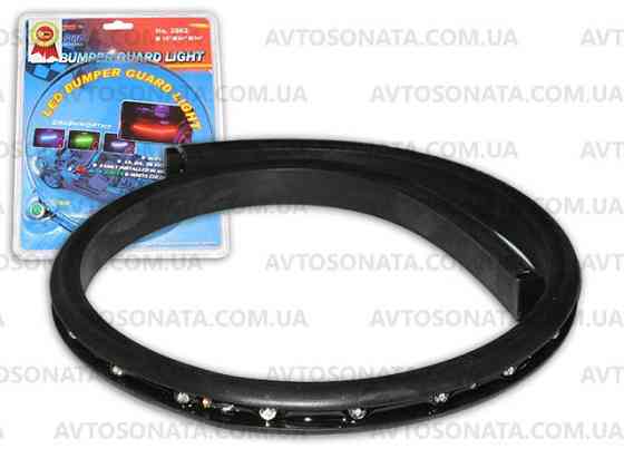 Подсветка гибкая 2062R 24LEDх60см красн/резинов.основа Винница