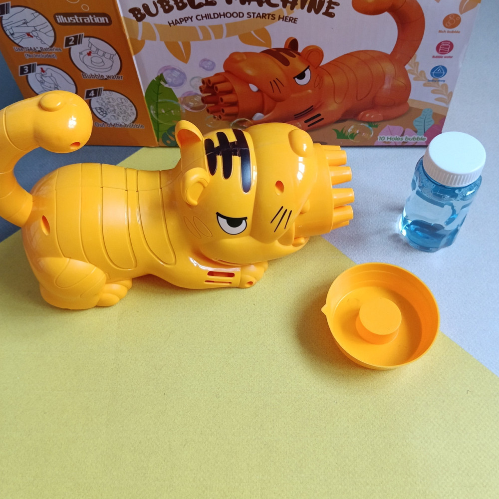 Генератор мыльных пузырей на батарейках в форме Тигра Киев - изображение 2