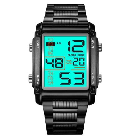 Чоловічий наручний годинник Skmei 2206 (Чорний з білим циферблатом) Вінниця