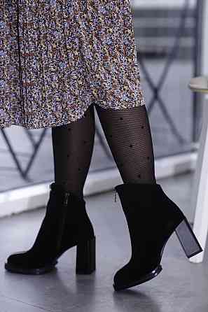 Черевики жіночі ARLEN чорні замша натуральна каблук 9см 37р (3042) Коломия