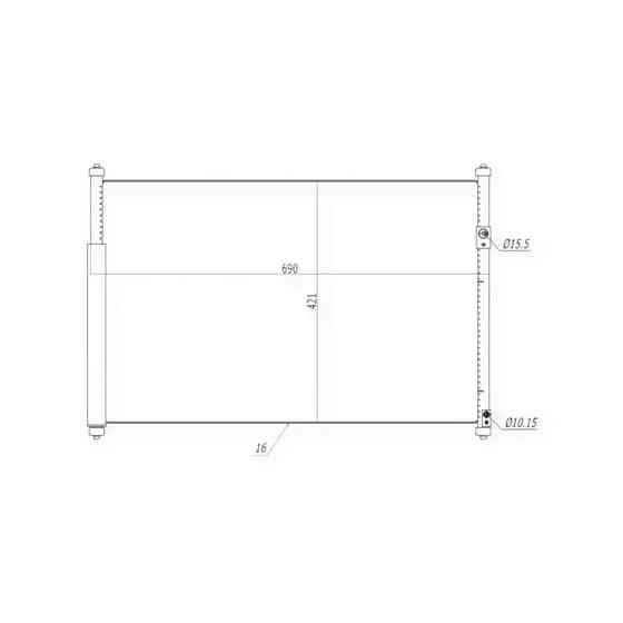 Радіатор Suzuki Grand Vitara 1.6-3.2 05-кондиціонера Мукачево