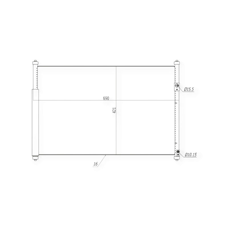 Радіатор Suzuki Grand Vitara 1.6-3.2 05-кондиціонера Мукачево - фото 3