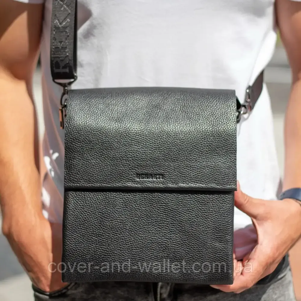 Мужская сумка-мессенджер классического дизайна из натуральной кожи флотар Rekarti 037 Киев - изображение 10