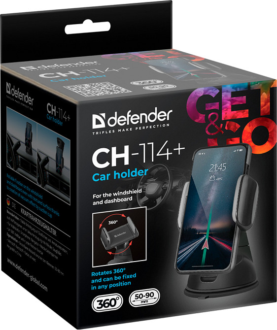 Автомобільне кріплення Defender CH-114 + 50-90 мм, на панель Винница - изображение 7