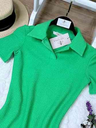 Стильне жіноче плаття-поло в спортивному стилі Салатовий, 42/44 Одеса