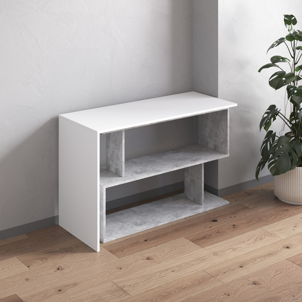 Cтол компьютерный VAYS поворотный письменный cтол трансформер M-41 Белый-Бетон Львов - изображение 3