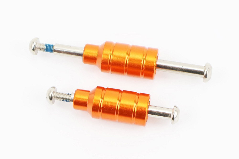 Пеги для самоката 50 мм Hipe-X, алюмінієві, помаранчеві, к-кт Київ - фото 1