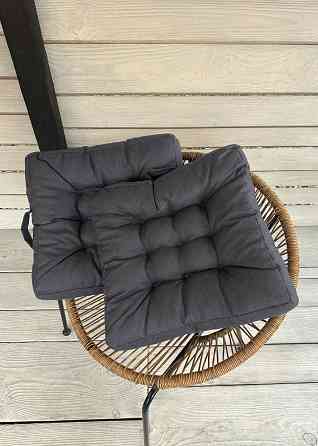 Подушка для стільців (50x50х8 см) Decorator Мальмо колір графітовий 84-137 Київ