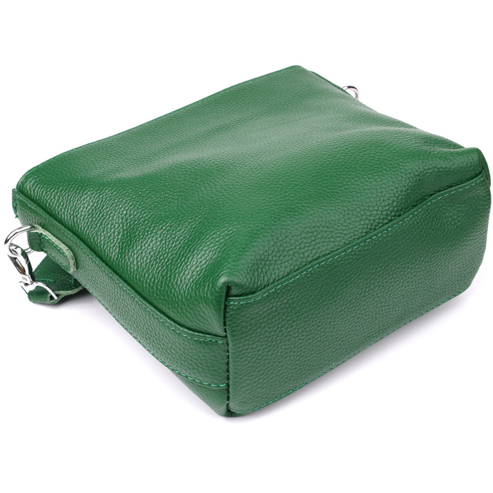 Женская кожаная сумка на каждый день Vintage 22913 Зеленый Киев - изображение 6